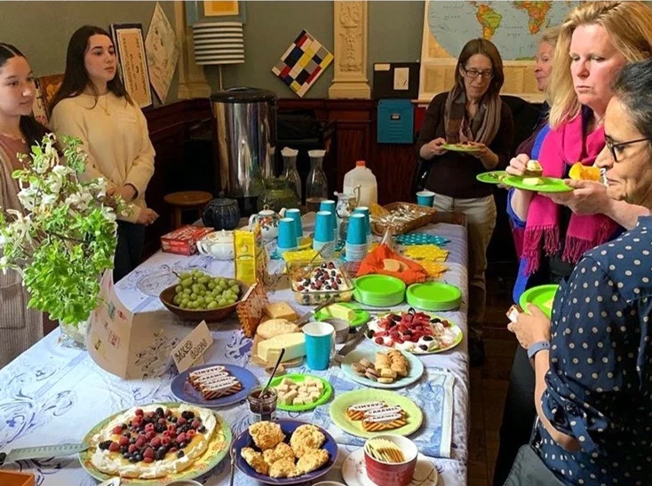 Homemade treats filled the tables in Heidi Eastman’s classroom making this a true tea party.