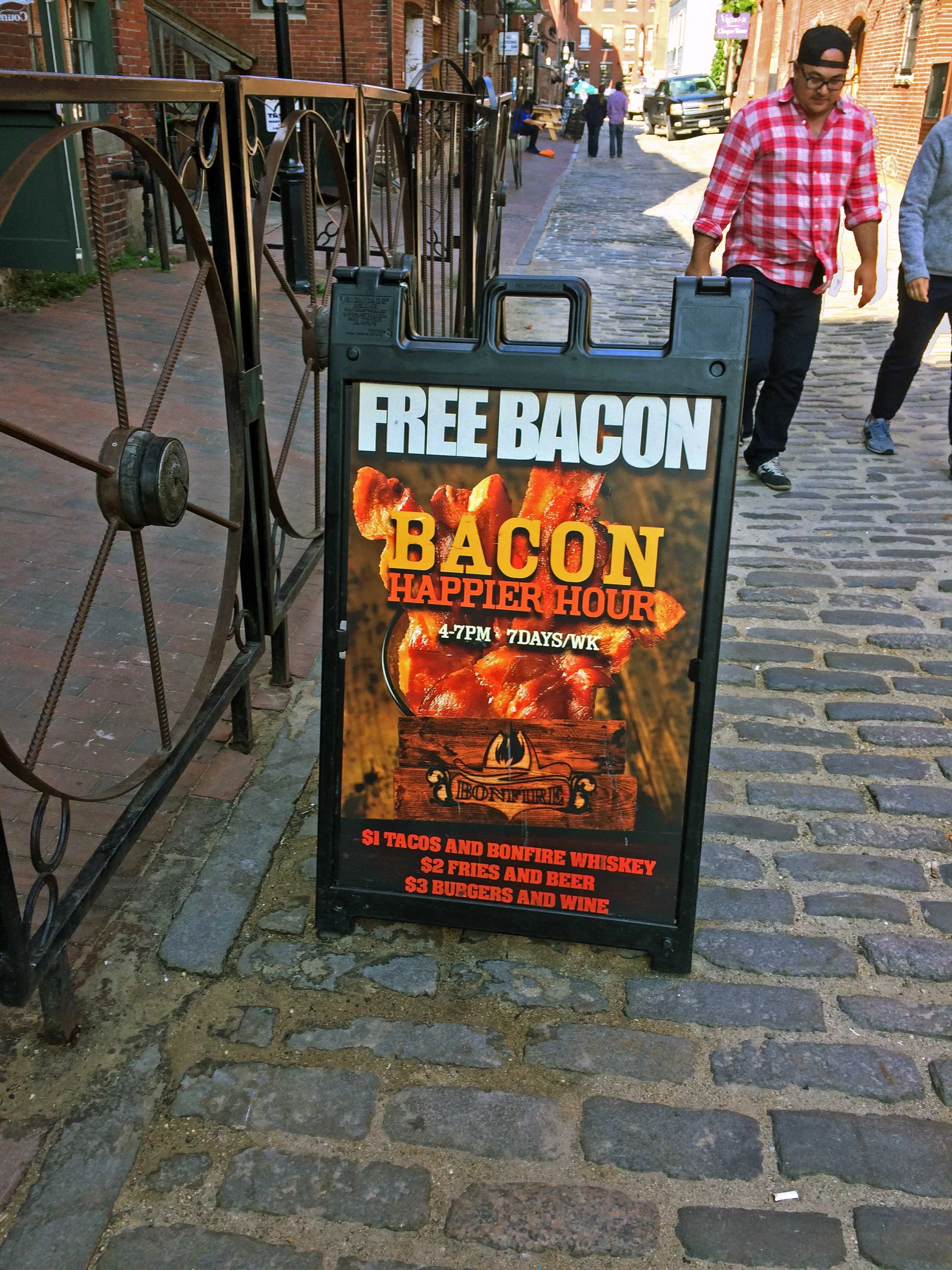 Can't get any happier than a Bacon Happy Hour! - Portland, Maine