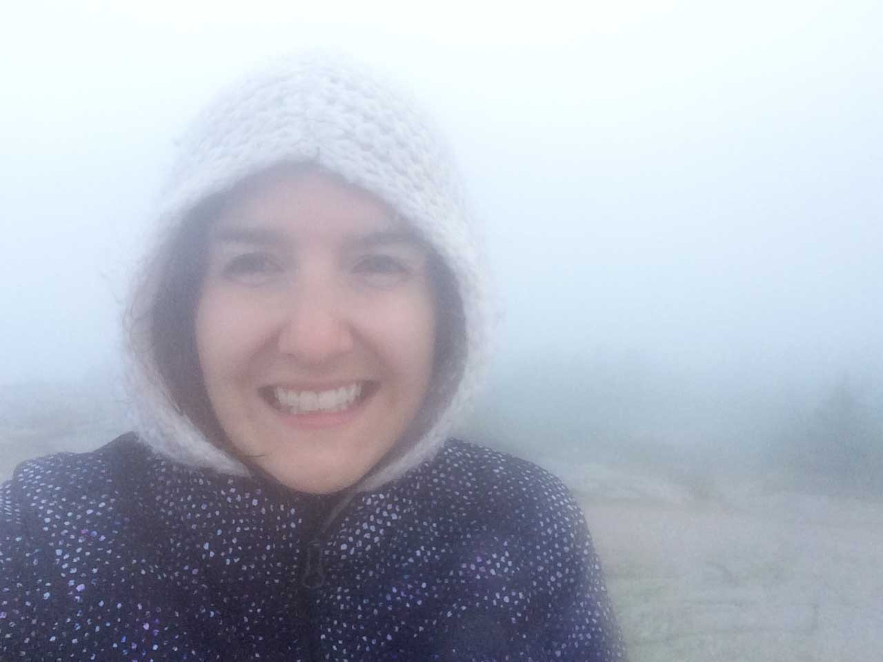 Cadillac Mountain Summit....It was freeeeeezing.