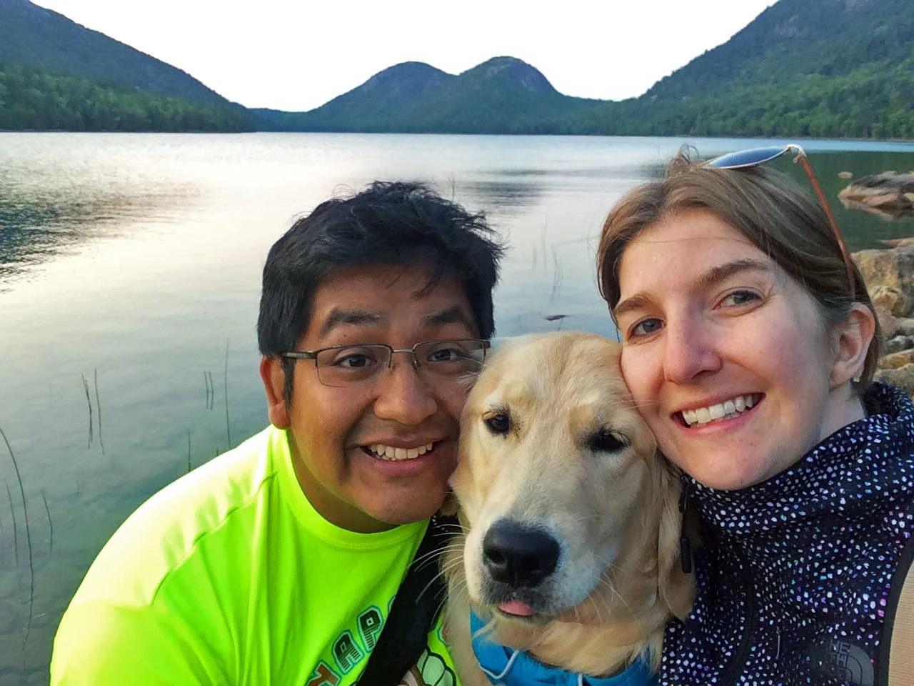 Jordan Pond: Lucy being a good sport at the many photo shoots we put her through. (Don't worry; she loves the attention.)
