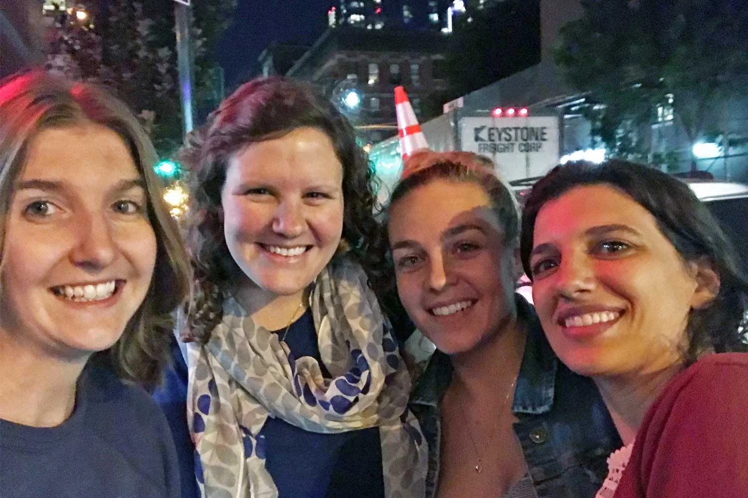 When coworkers turn into friends! This was my first group of friends when I moved to Hoboken/NYC! Thanks for accepting this crazy squirrel into the Lunch Bunch!...It has evolved into Dinner-Bunch and now Baby-Bunch for some of them. Now they'll continue the tradition as a Trio + Bicoastal Skyper. Still working on the title for that one.