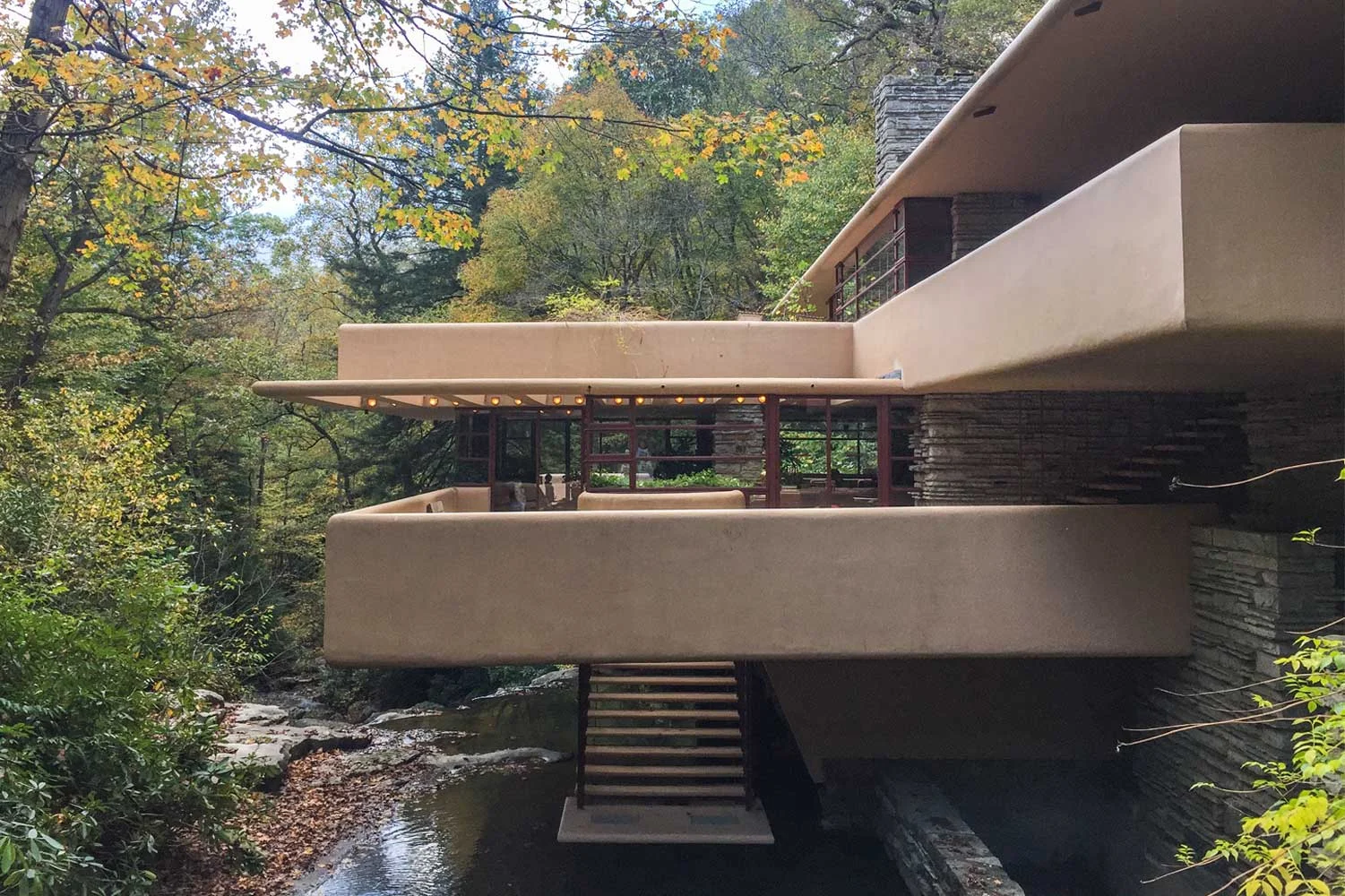 Falling Water in Mill Run, Pennsylvania by Frank Lloyd Wright