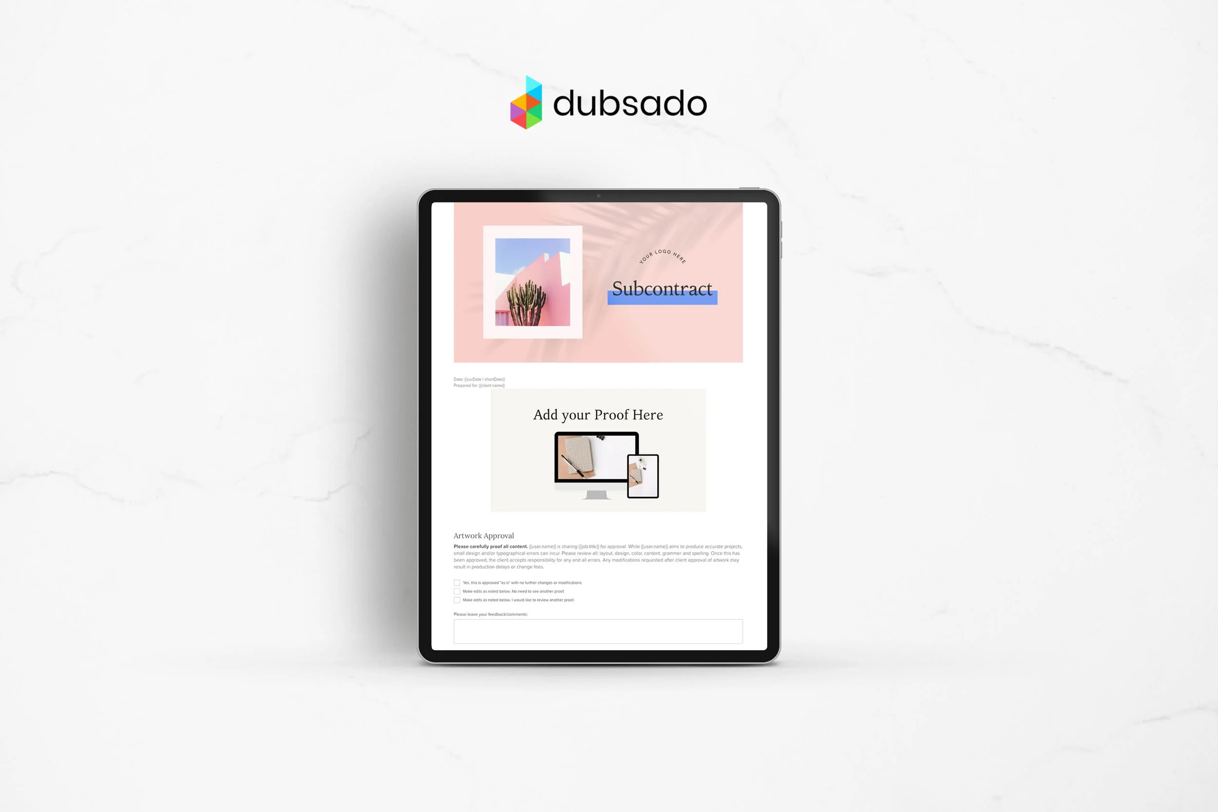 Dubsado Subcontract Template Bright Collection The Creative 