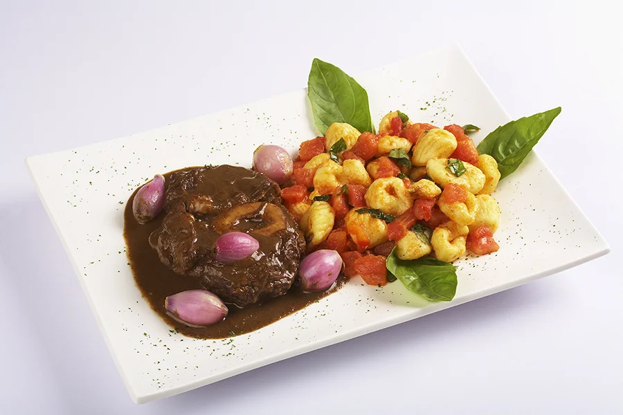 Osobuco con Ñoquis
