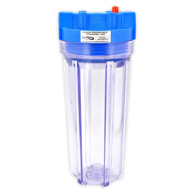 Max Water 10” Whole House Sediment Water Filter Housing – Clear, 1-Stage, Made In Canada