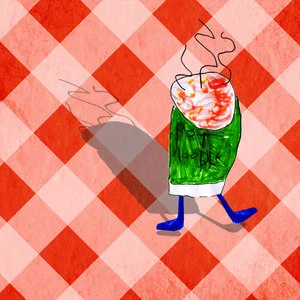 Made by Conal Conal knew straight away what the hero of his game would be. A Pot Noodle. A Chicken and Mushroom Pot Noodle in fact. Like Fionntan, Conal’s brother, he was inspired by early Mario / Donkey Kong games, as we can see in the falling lava that our hero must avoid. He was also inspired by the tortuous wait for your noodles to cool down that all Pot Noodle lovers will empathise with. Move your noodles left and right to collect the water drops, avoiding the lava.