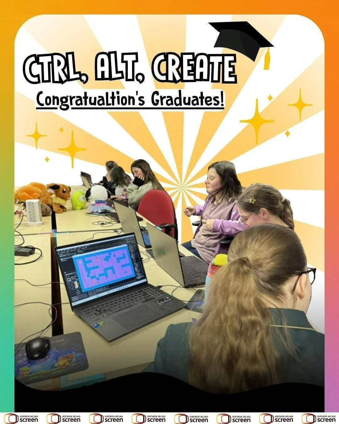 Big congratulations to the graduates of the 8 week Ctrl-Alt-Create course!! you&rsquo;ve pushed your creativity, ITC and STEM skills to new heights designing your own games, creating stunning digital art, exploring coding and animation, It&rsquo;s be