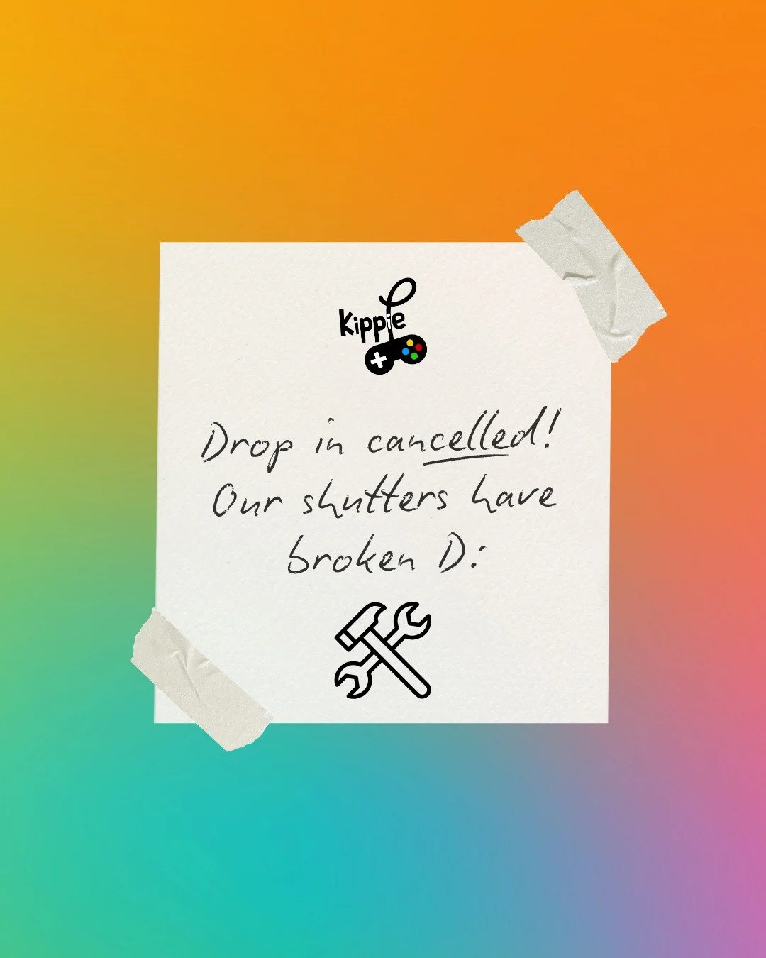 Sorry everyone! Our doors are experiencing some technical difficulties 😵&zwj;💫
📅13th of April📅 🚨Drop ins shall unfortunately be cancelled!🚨