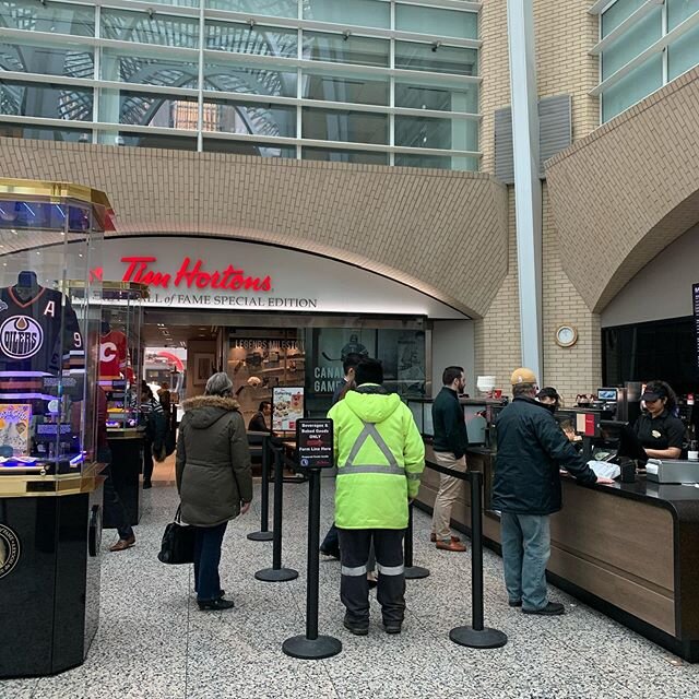 Of course there&rsquo;s a Tim Horton&rsquo;s right outside the Hockey Hall of Fame. Really enjoyed this one! Great activations, tried my hand at beating an NHL goalie, learned about why Gordie Howe chose No 9 (lower numbers got lower bunks on trains)