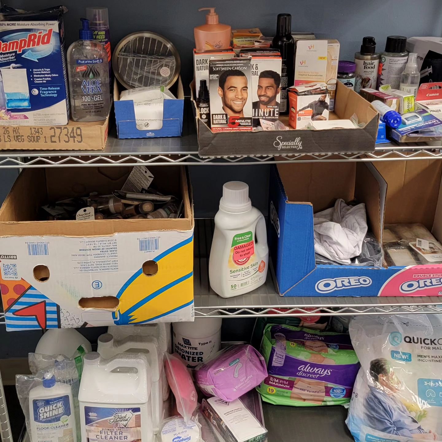 Great news!

The pantry now has home goods and personal care items available. Our supply will vary, but make sure to come in early because everything is first come, first served.

Be blessed!!🩵