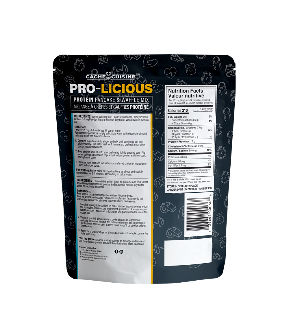 "Prolicious" Protein Pancake & Waffle mix — Cache Cuisine