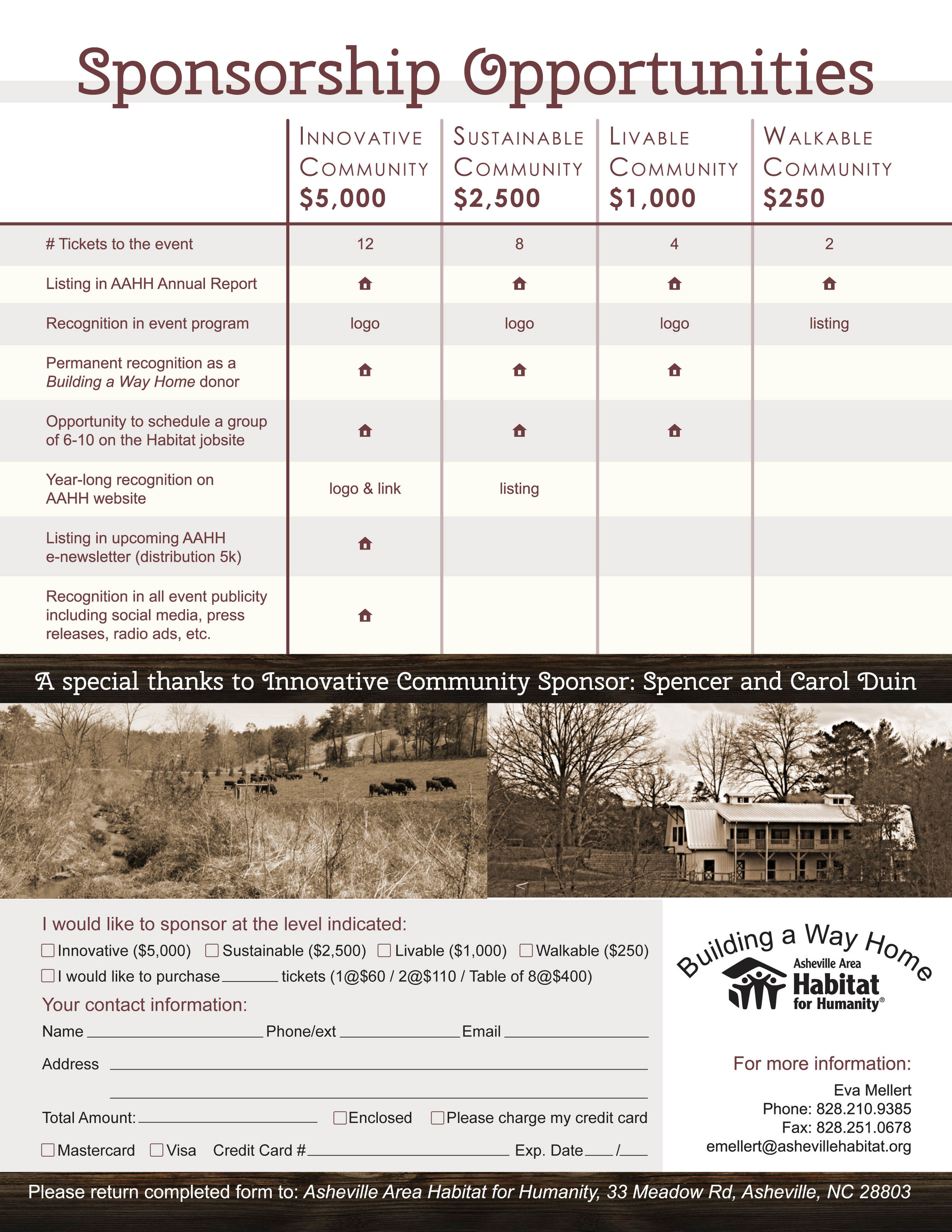 Sponsorship Flyer back