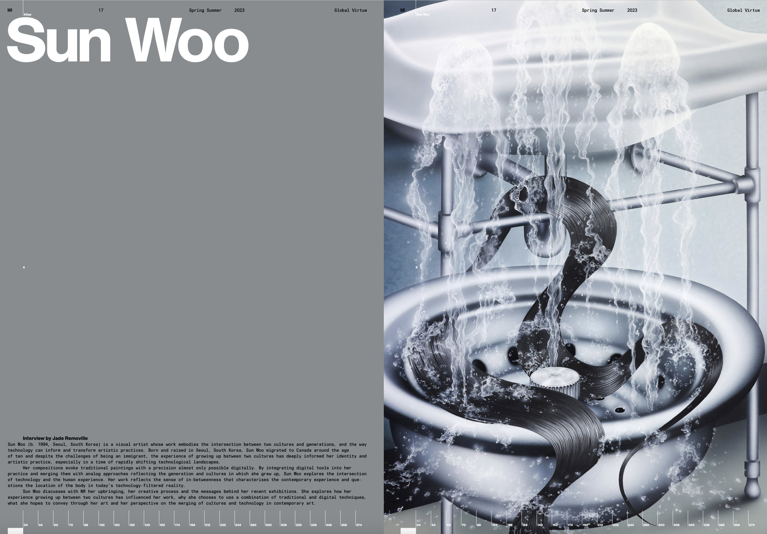 Sun Woo interviewed by Jade Removille for NR 17 The Global Virtue Issue (Spring Summer 2023)