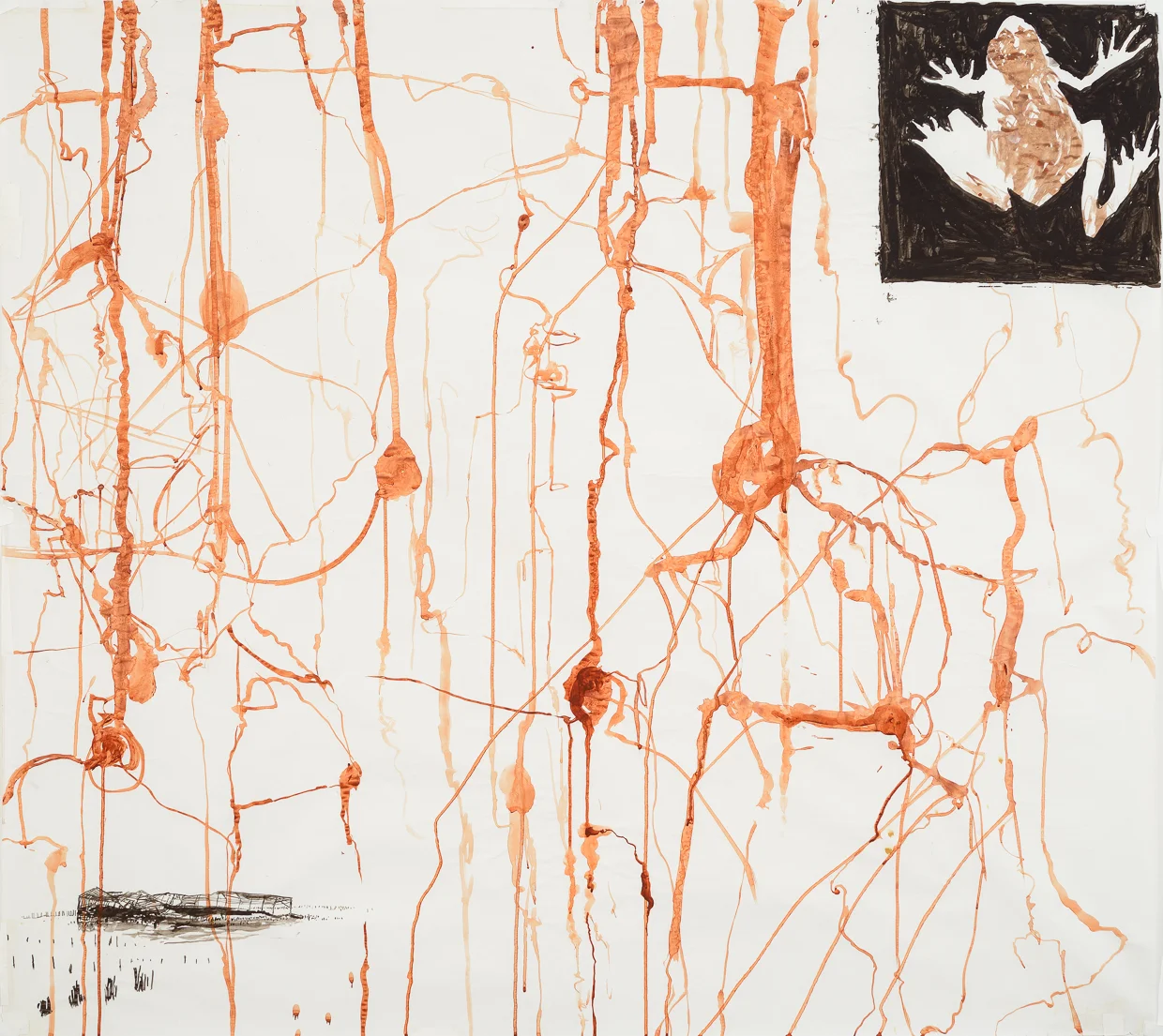 Nerve, mixed, 48 x 53", 2012