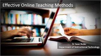 Effective Online Teaching Methods
