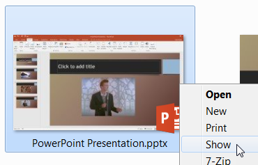 powerpoint presentation vs powerpoint show