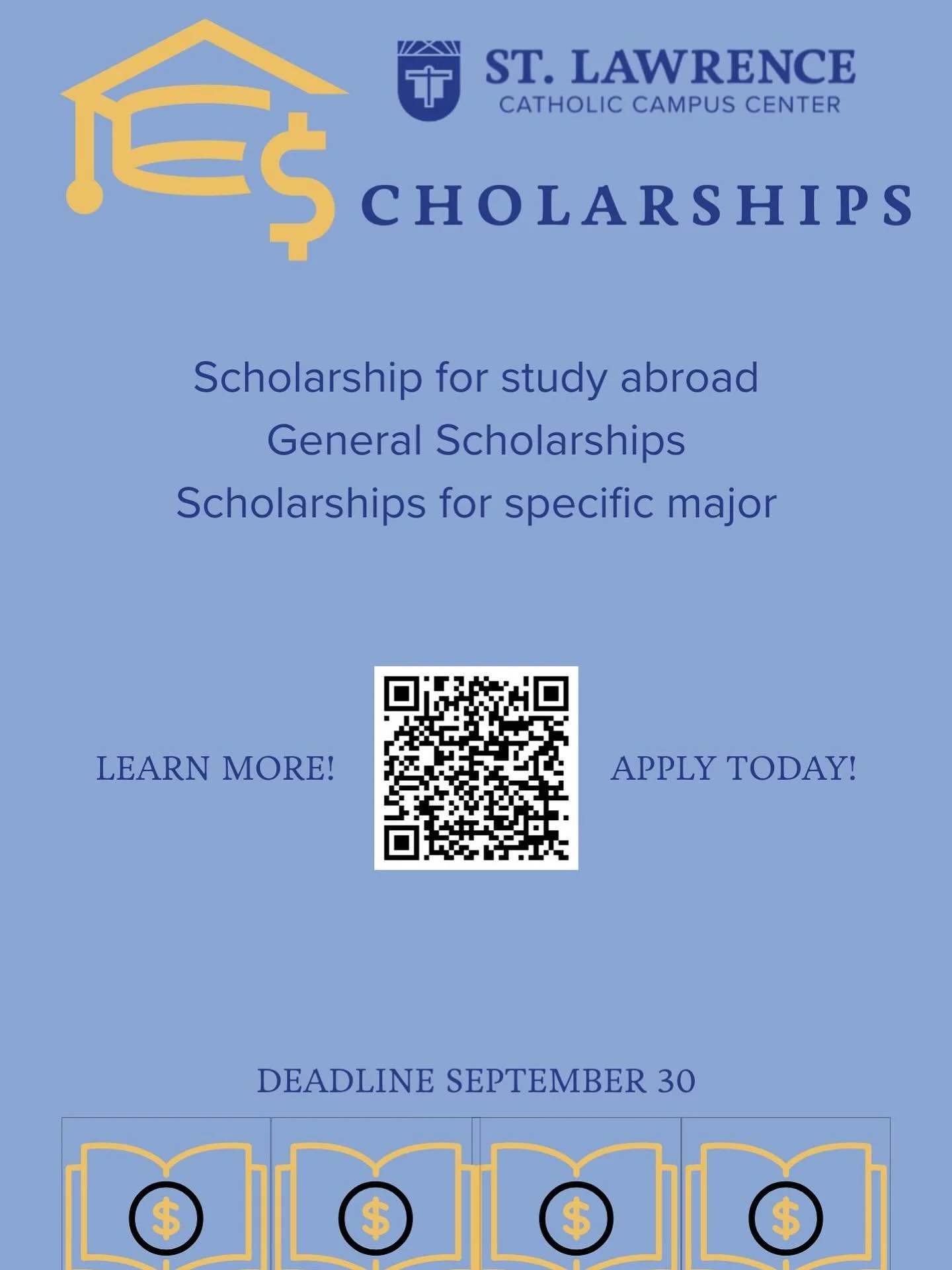 🚨Scholarships Available🚨

Students, please apply today! #kucatholic #rockchalk