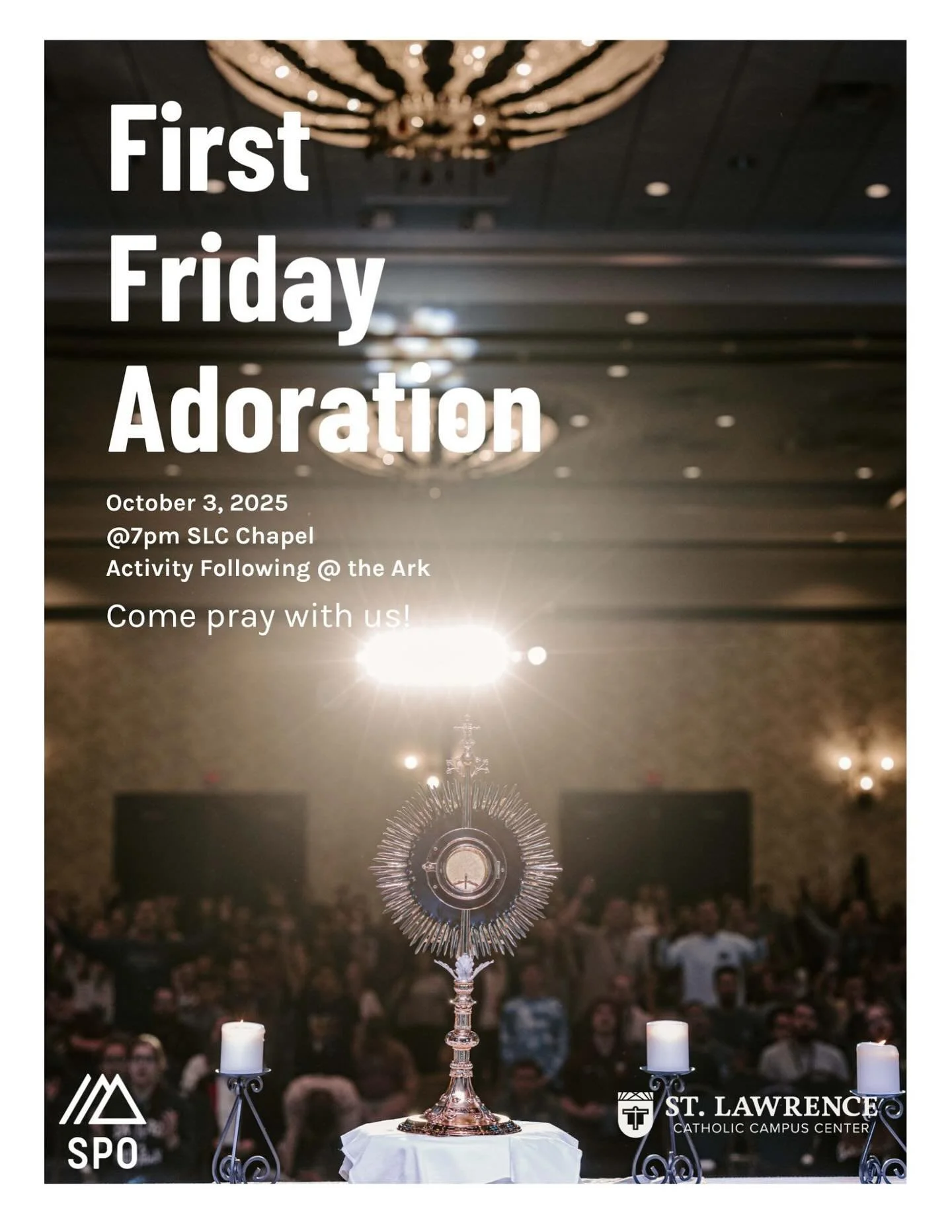 Start off October strongly and spend some time with Jesus and the SLC fam!  Join us tomorrow for first Friday adoration! 🙏🌾#kucatholic #rockchalk