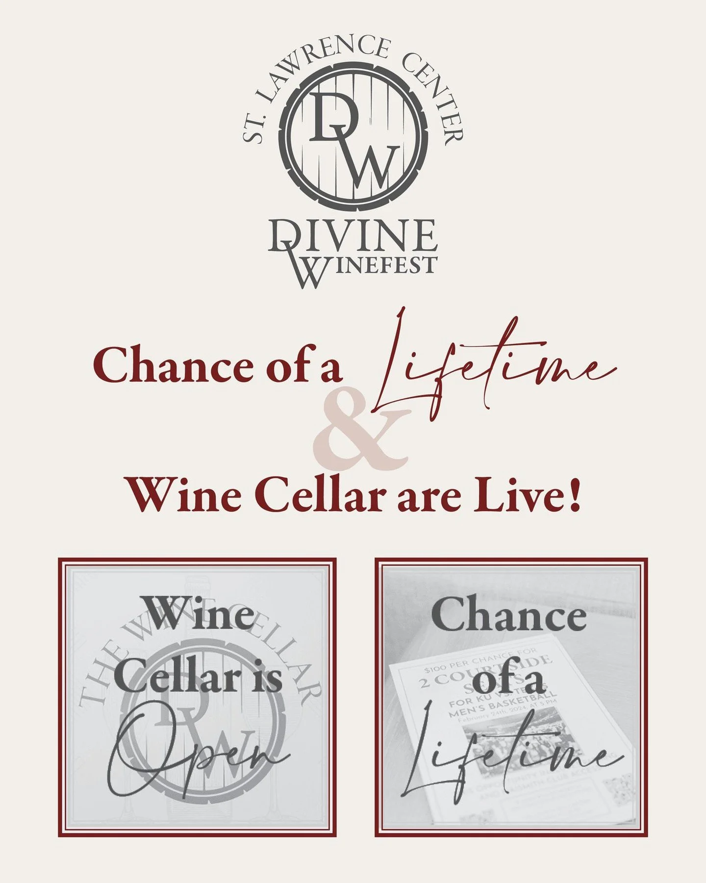 The Chance of a Lifetime and Wine Cellar are Live! Don't miss your chance to stay in the Panama City Beach Penthouse and get the best premier wine before it is purchased. Support Divine Winefest by using the link in our bio!

#KUCatholic #DivineWinef
