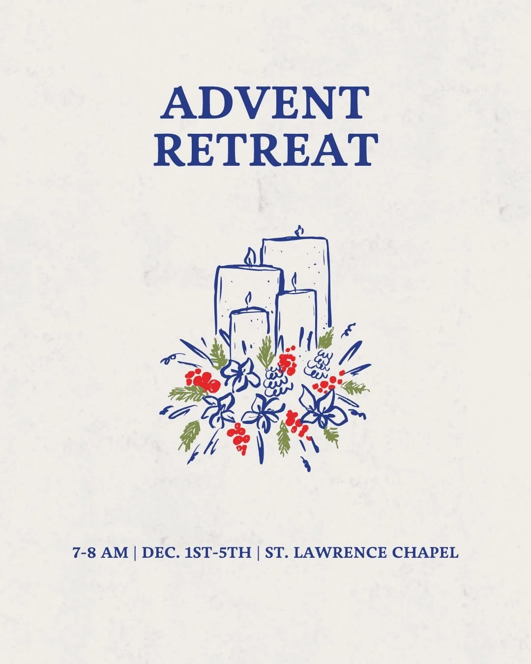 The start of Advent is just around the corner! Join Fr. Luke to kick-off Advent with meditation and holy hour December 1st-5th. Register at the link in bio!