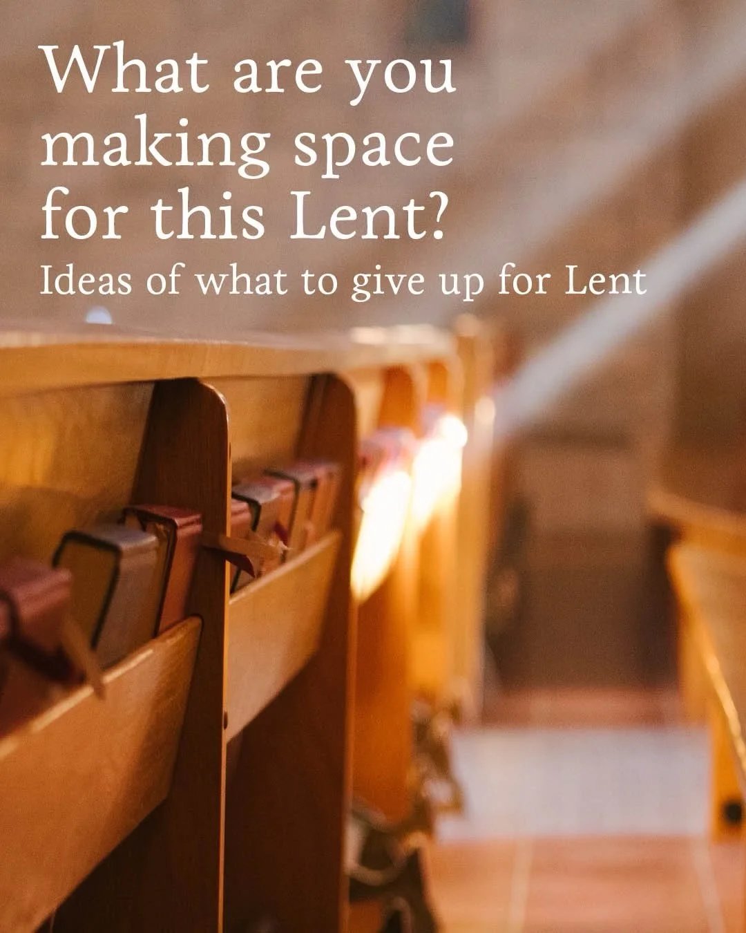 Today is the start of the Lenten season. What are you giving up this year? Here are some ideas for these next 40 days.