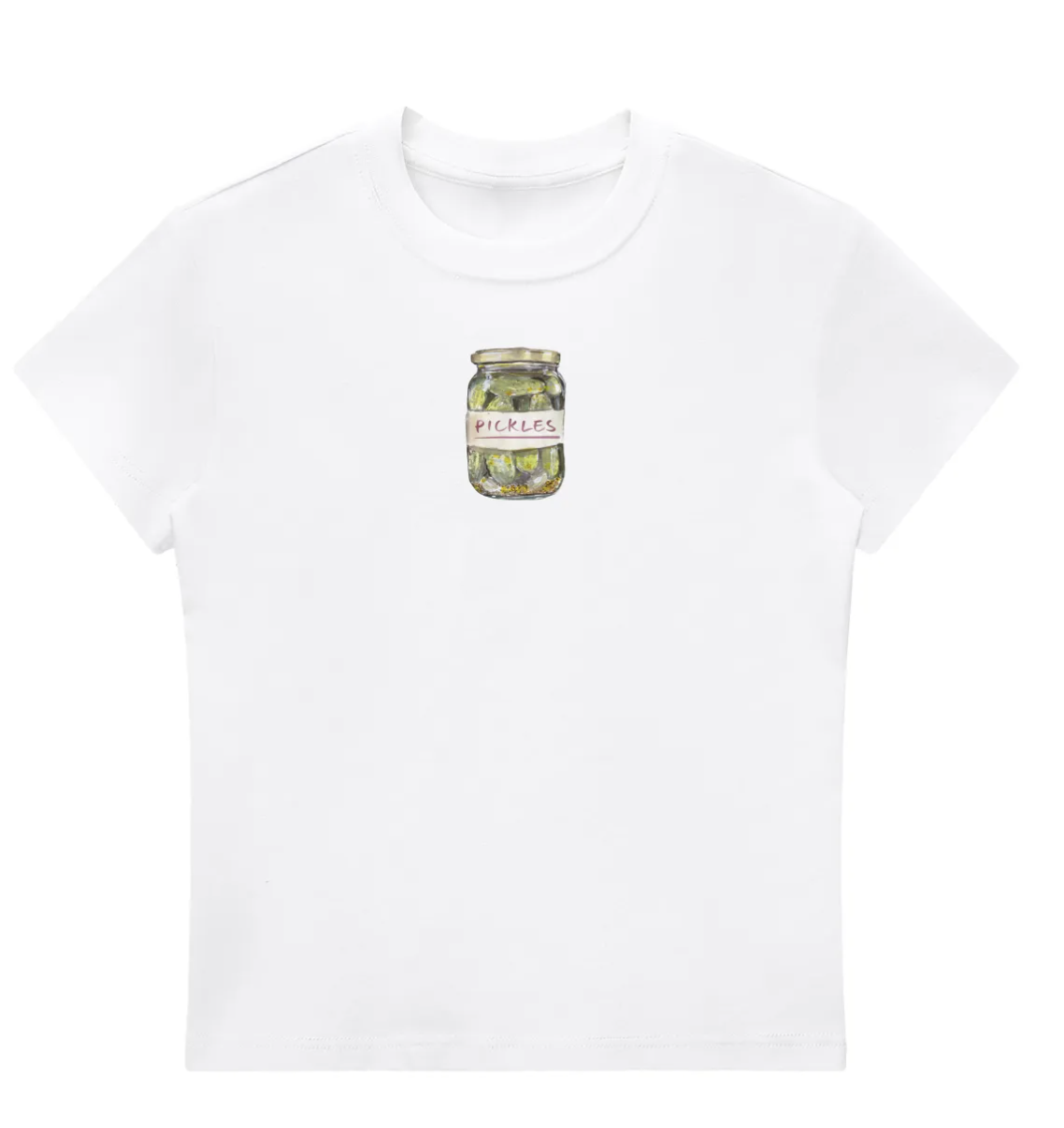 Graphic ‘Pickles’ Illustrated Organic Cotton Bodycon Baby Graphic Tee