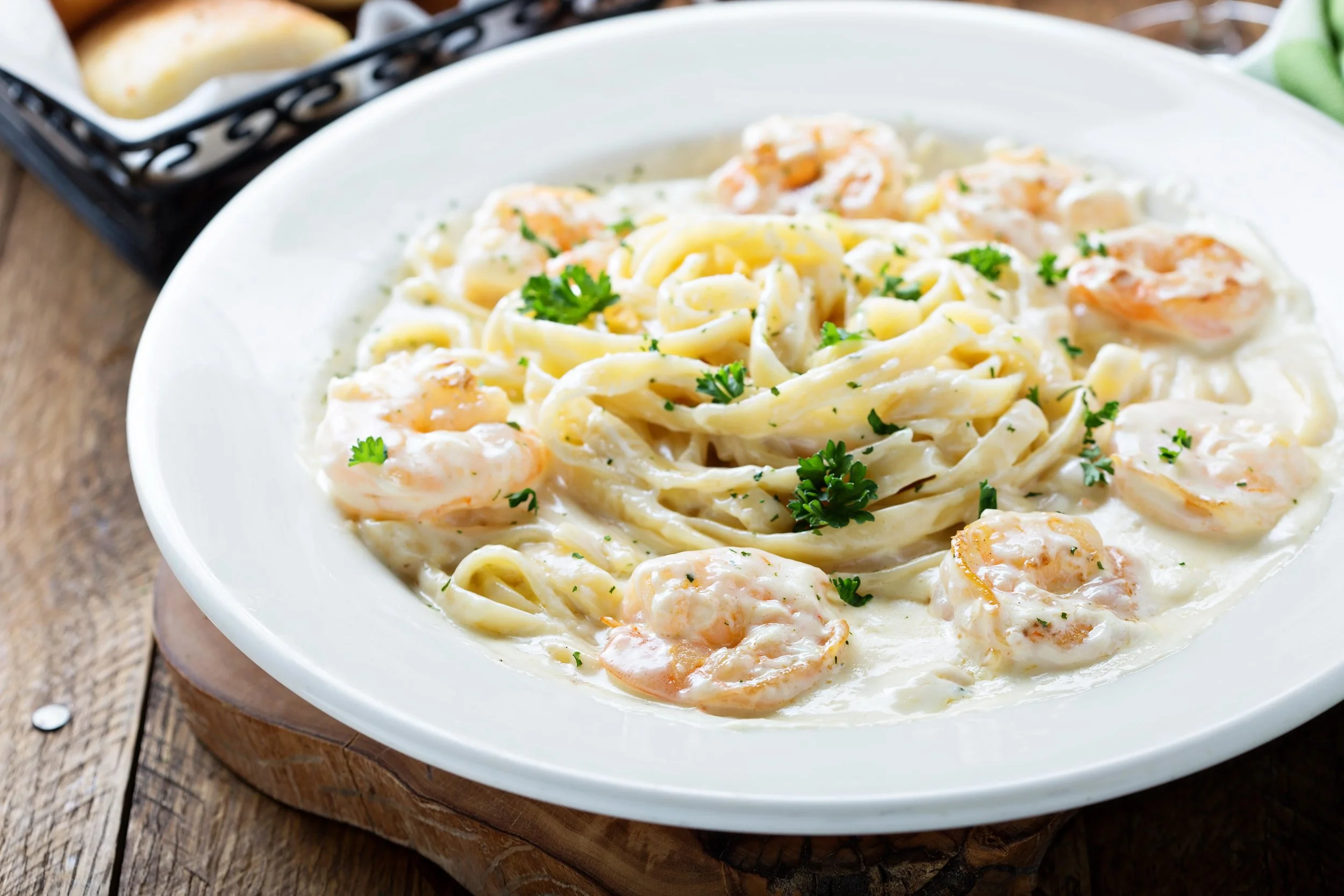 Shrimp and Lobster Alfredo Lunch &amp; Dinner! Only available Wednesday this week!