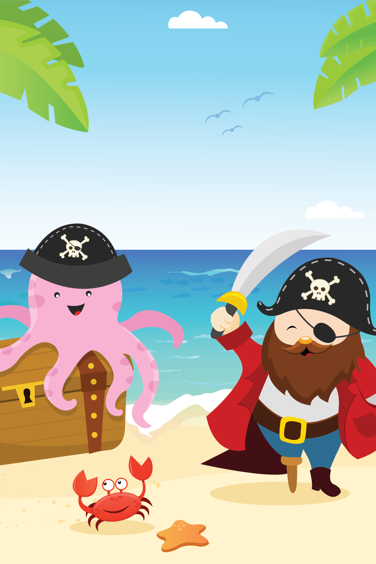 Pirate at the Pool Party for Fourth of July!