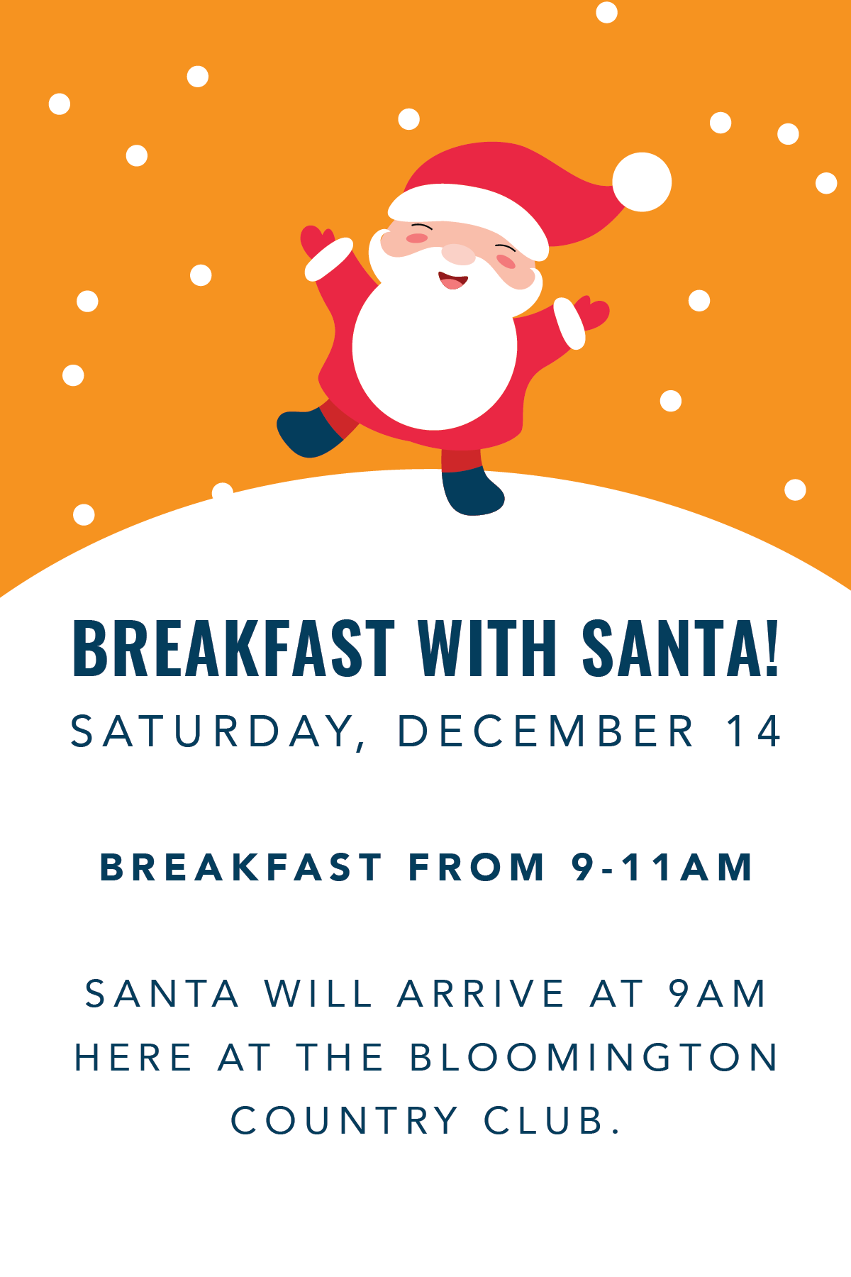 Breakfast with Santa! - Saturday, December 14th