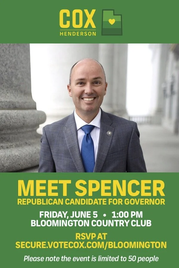Meet Spencer Cox at Bloomington Country Club!