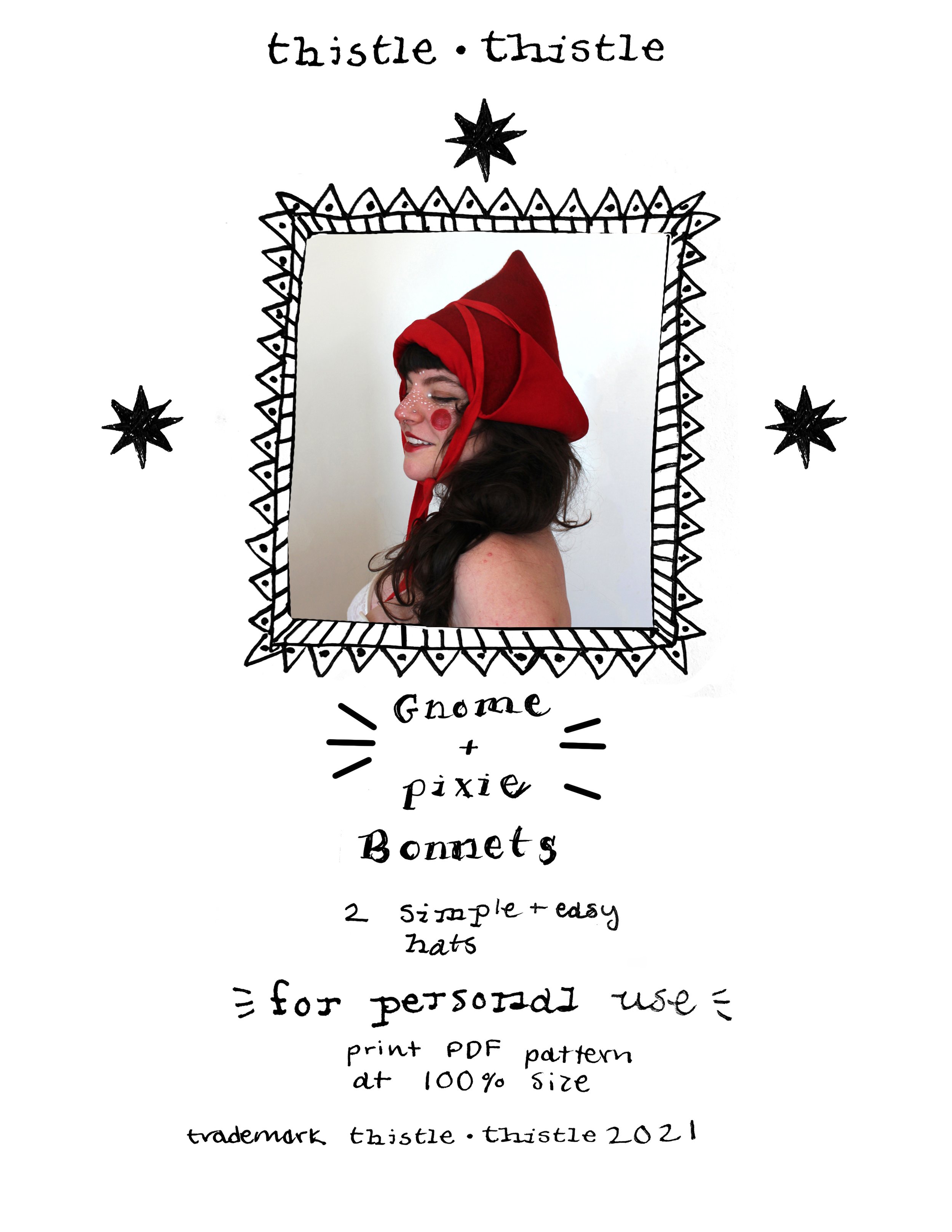 FREE PDF PATTERN Pixie + Gnome Bonnets