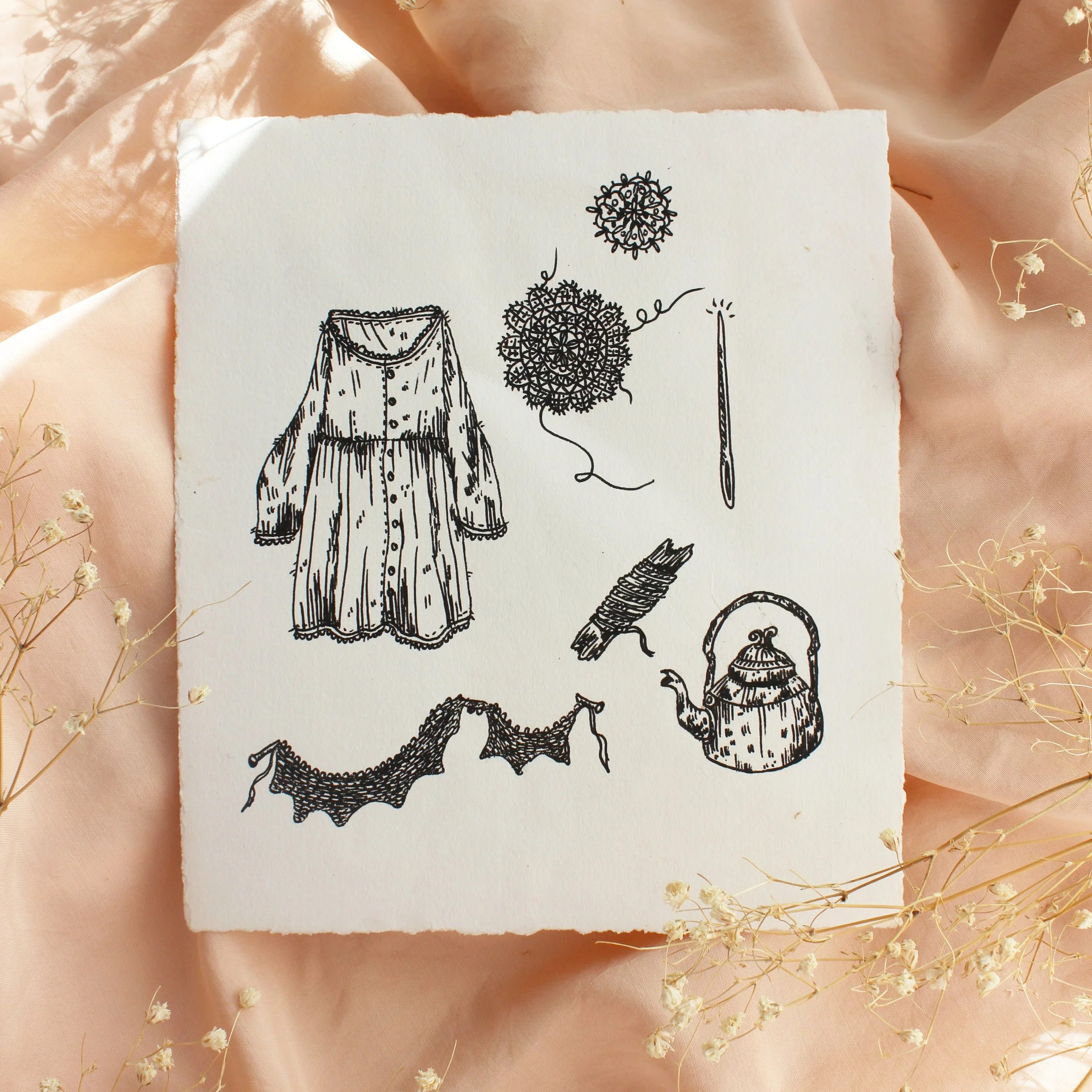 Sacred Thread and Heat Print