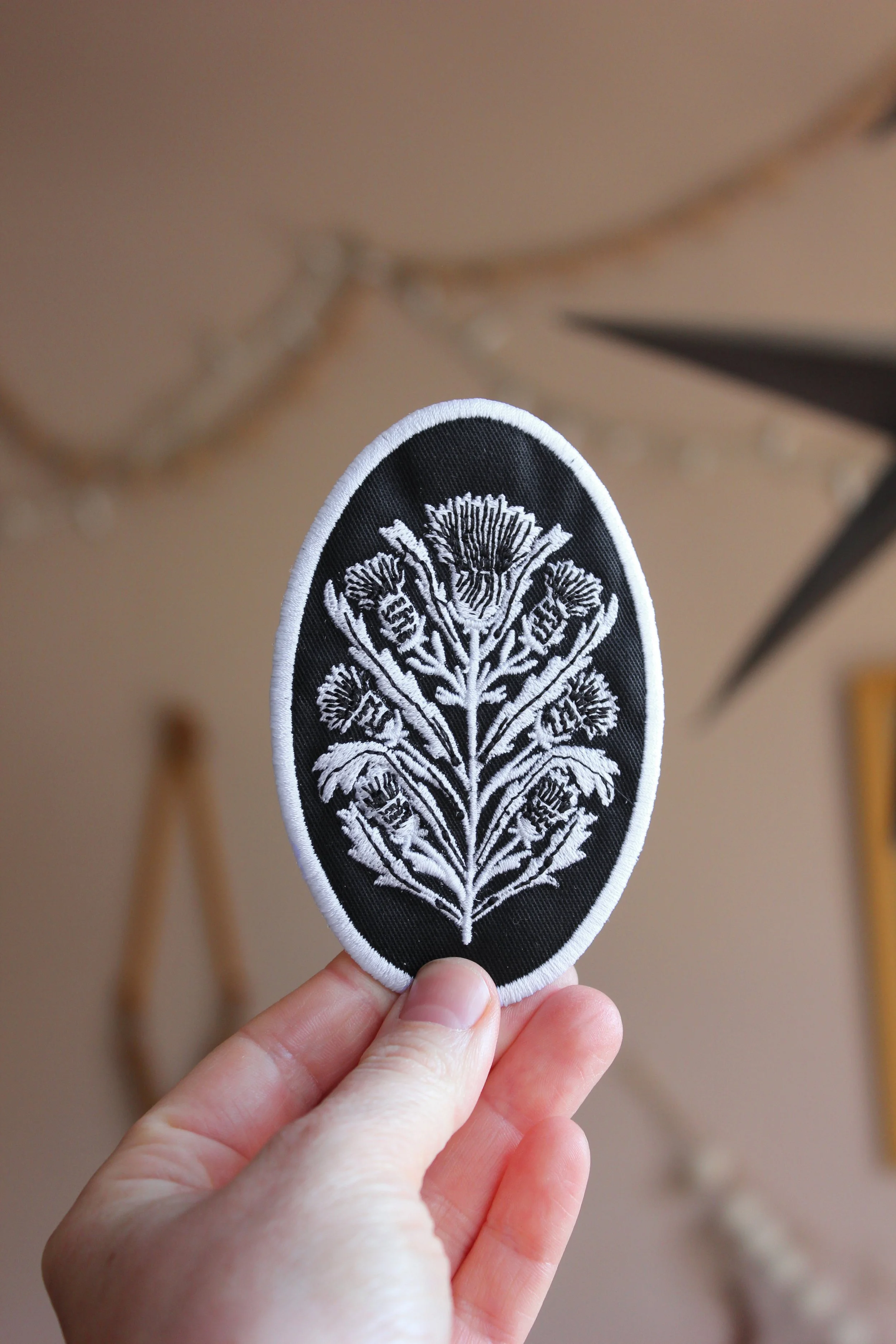 Thistle Embroidered patch