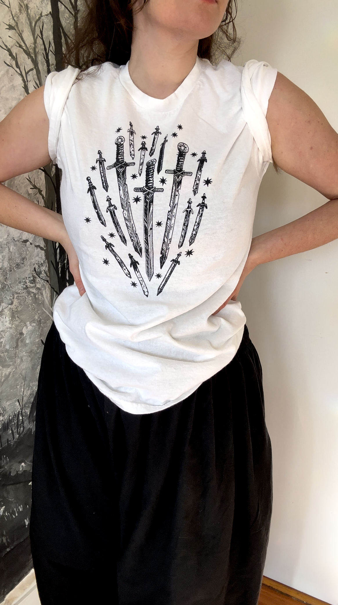 BASTARD SWORDS shirt : white