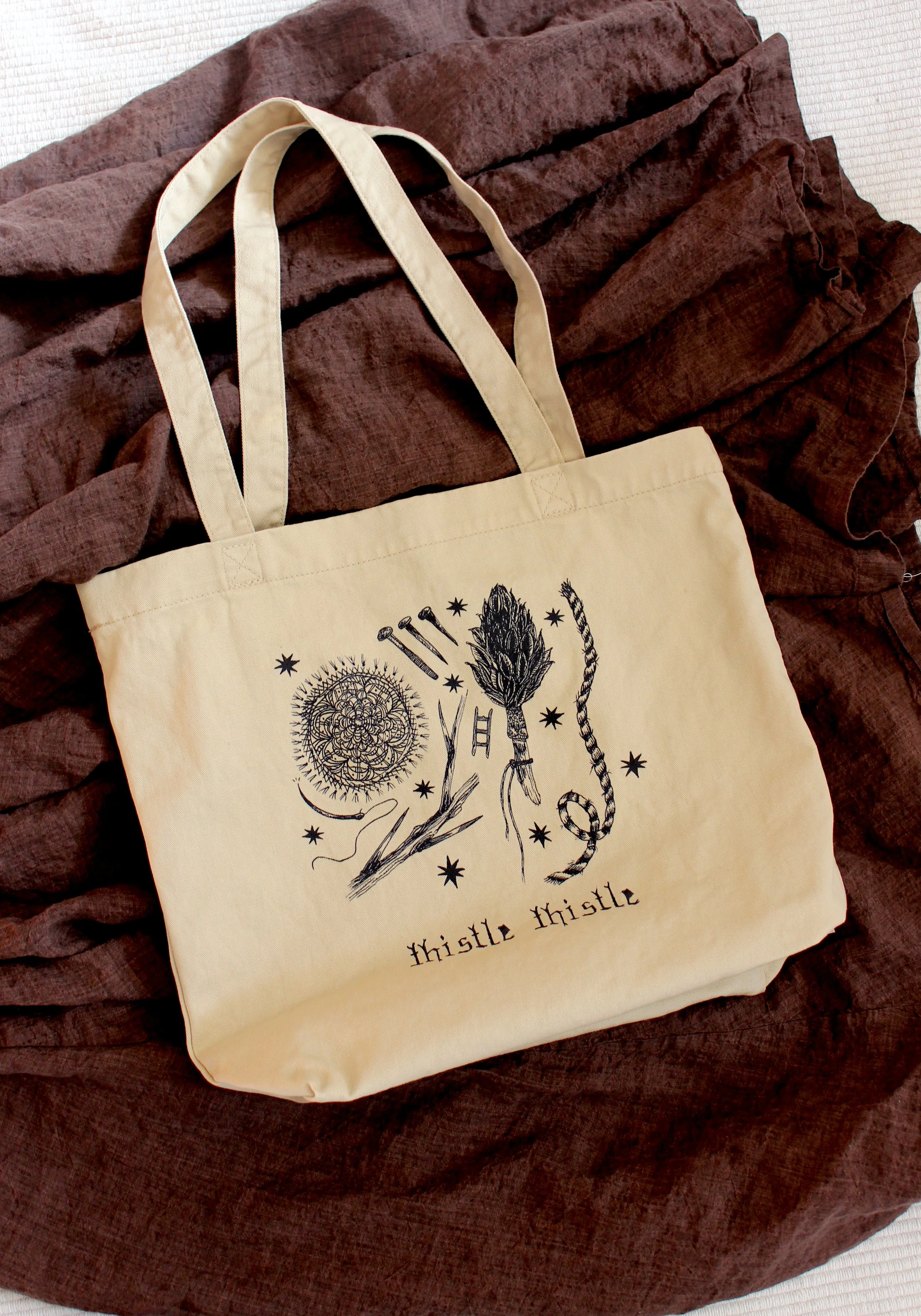 THISTLE organic cotton tote bag