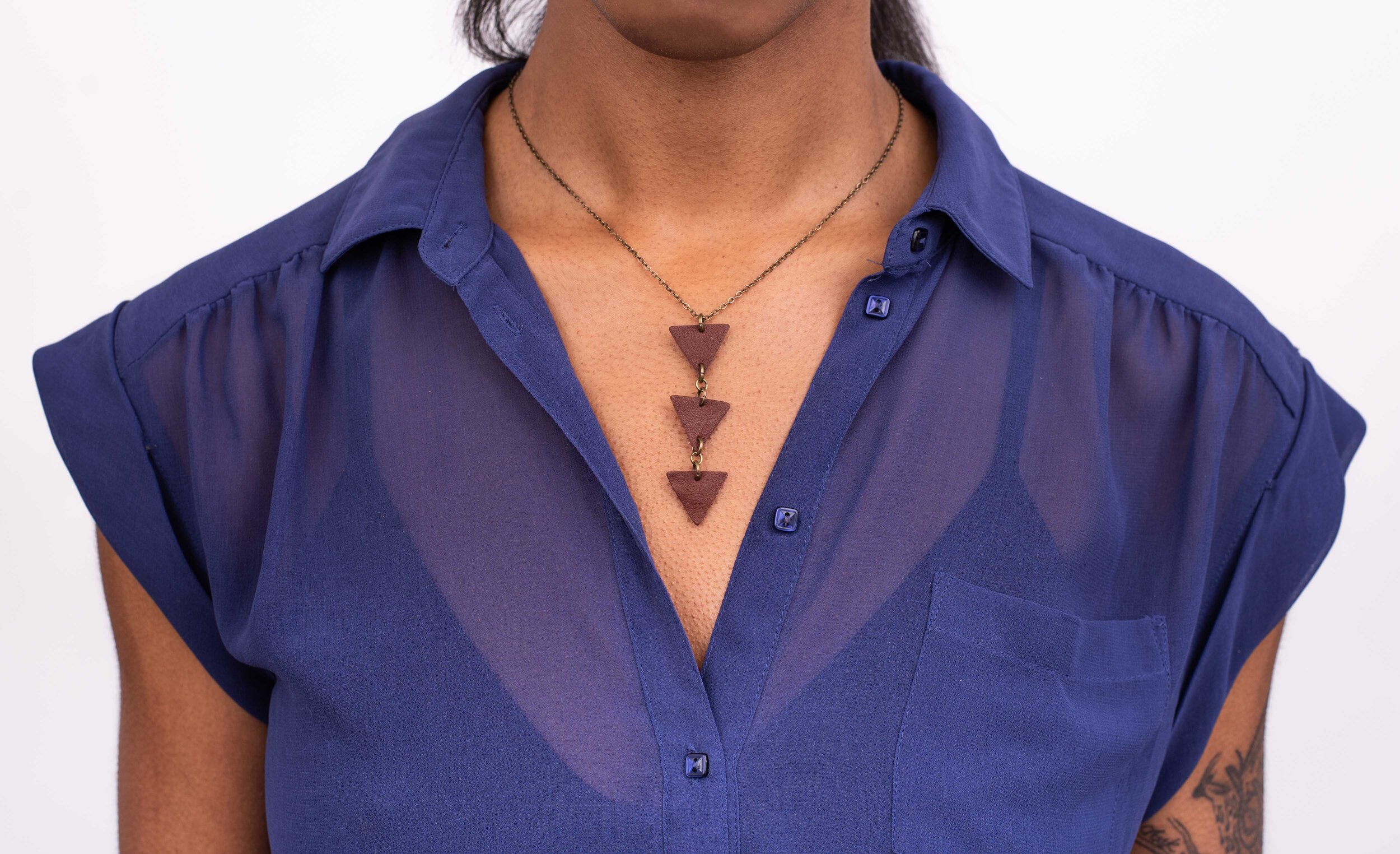 Stacked Triangle Necklace