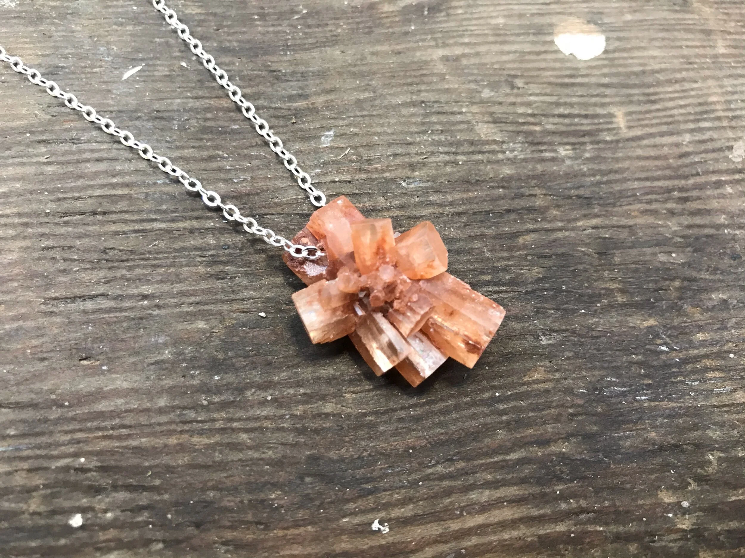 Aragonite Star Amulet Necklace