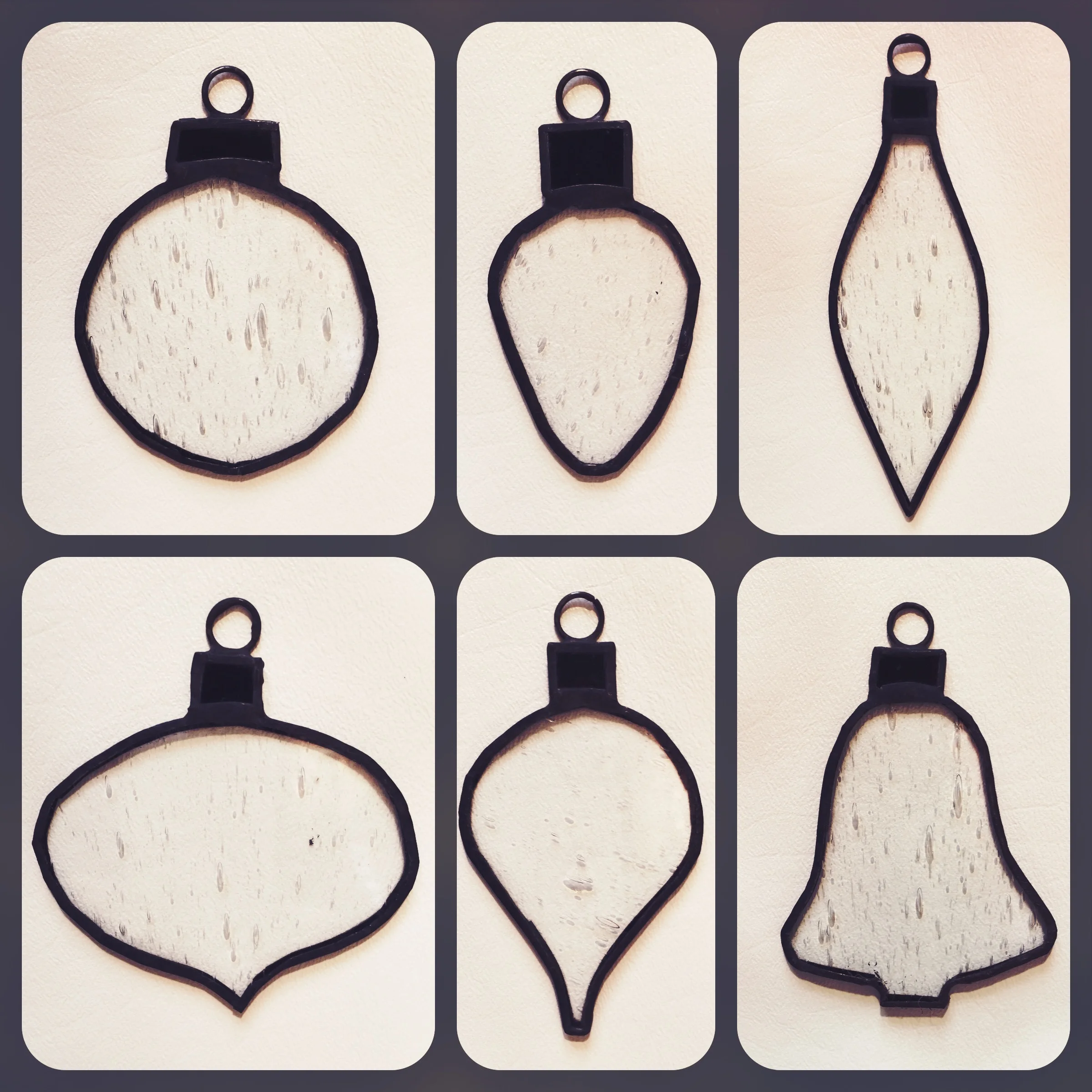 Ornament Set Seed Glass