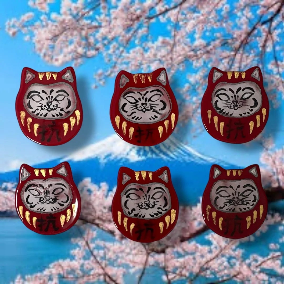 Daruma Cat Magnet