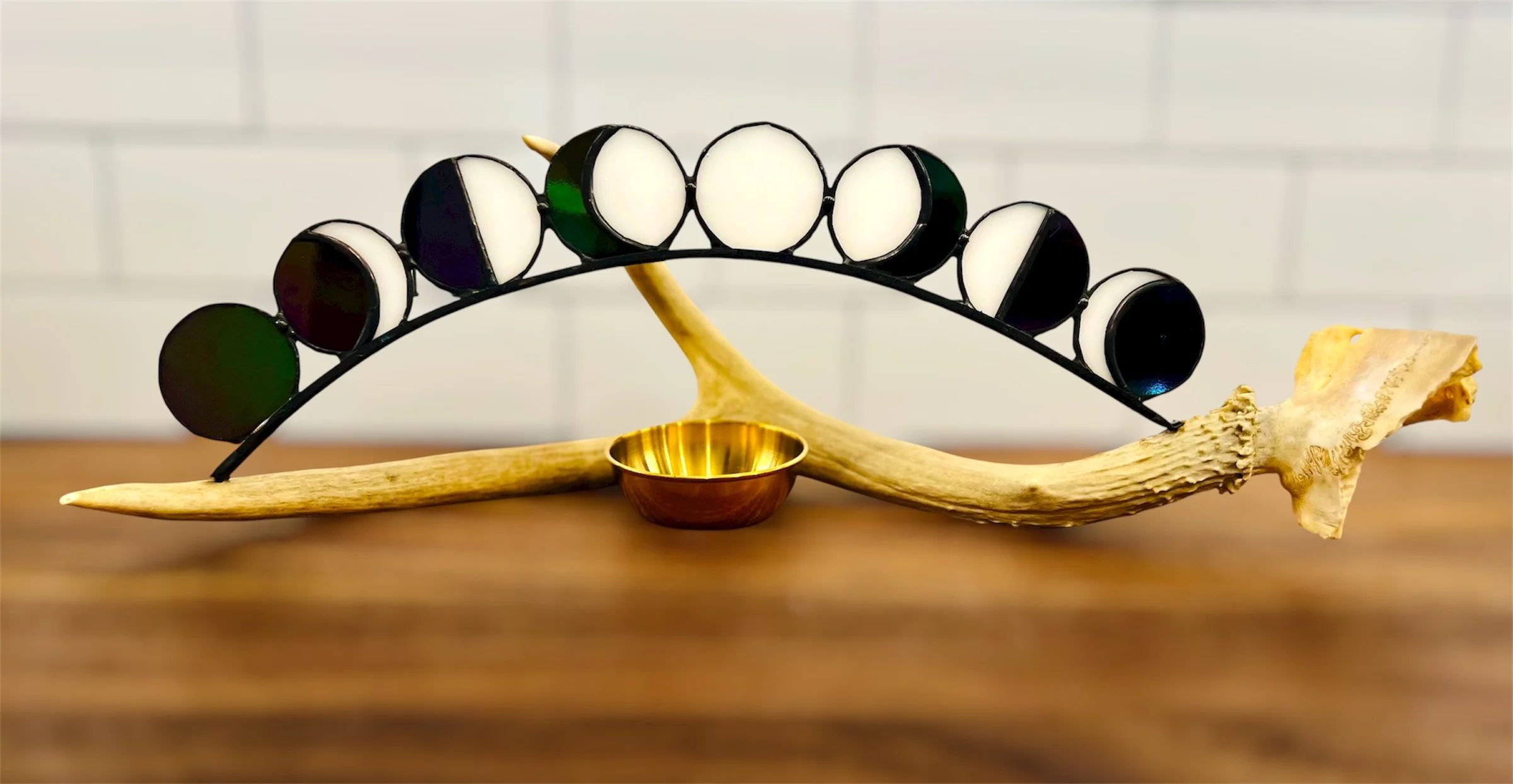 Moon Phase Antler Altar