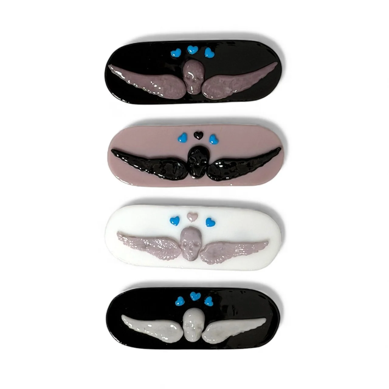 Winged Skull Pill Magnets