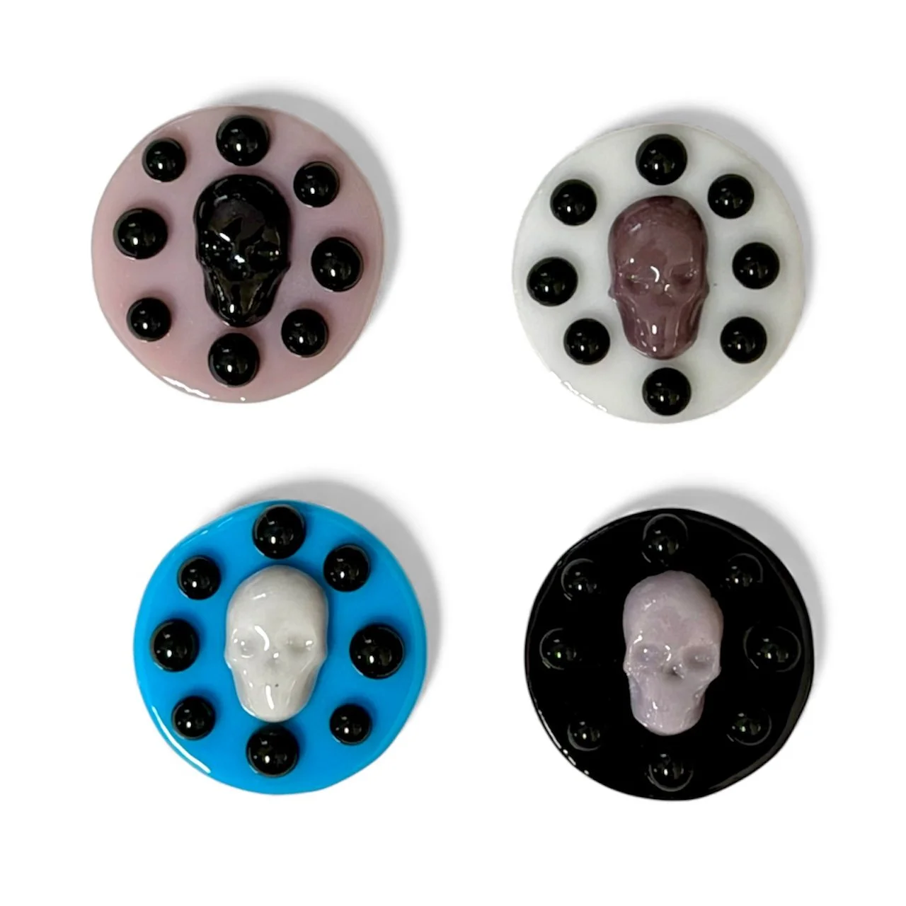 Skull Round Magnet