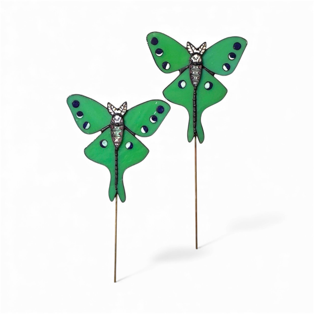 Green Deaths Head Moth Plant Stake