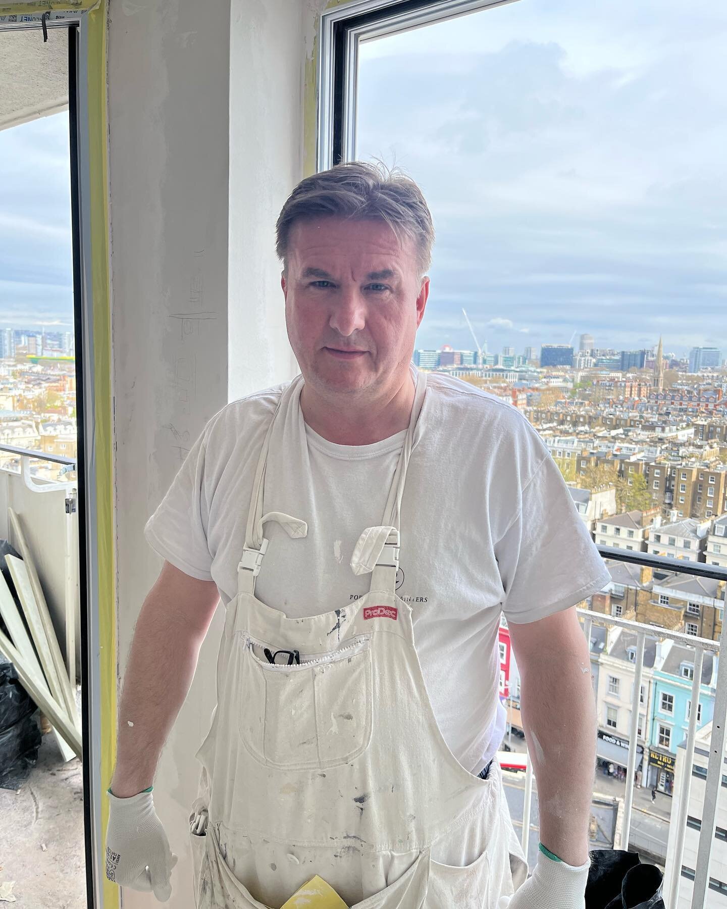 Meet Greg! One PPs longest standing decorators, he enjoys the prep work the most as he say&rsquo;s it&rsquo;s key to a good finish, his favourite colour is &ldquo;Inchyra blue&rdquo; by @farrowandball&hellip;..also loves a boiled Egg for lunch.
.
.
.