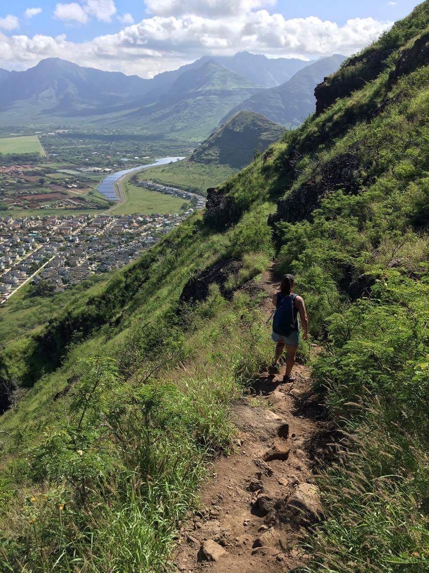 Trail running Oahu