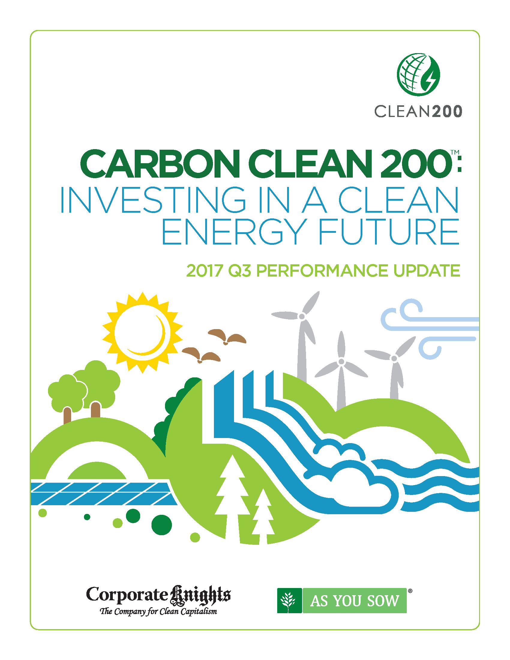 Clean200 2017 Q3 Update: Investing in a Clean Energy Future