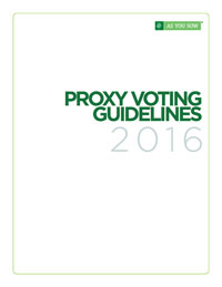 Proxy Voting Guidelines 2016