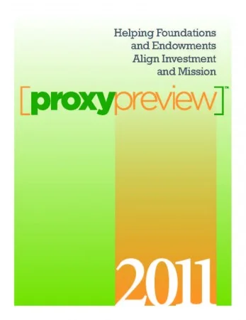 Proxy Preview 2011