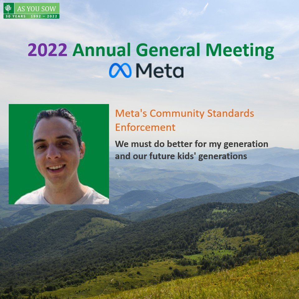 Meta Annual General Meeting