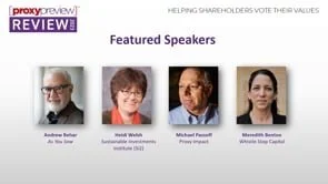 Webinar: 2023 Proxy Preview REVIEW